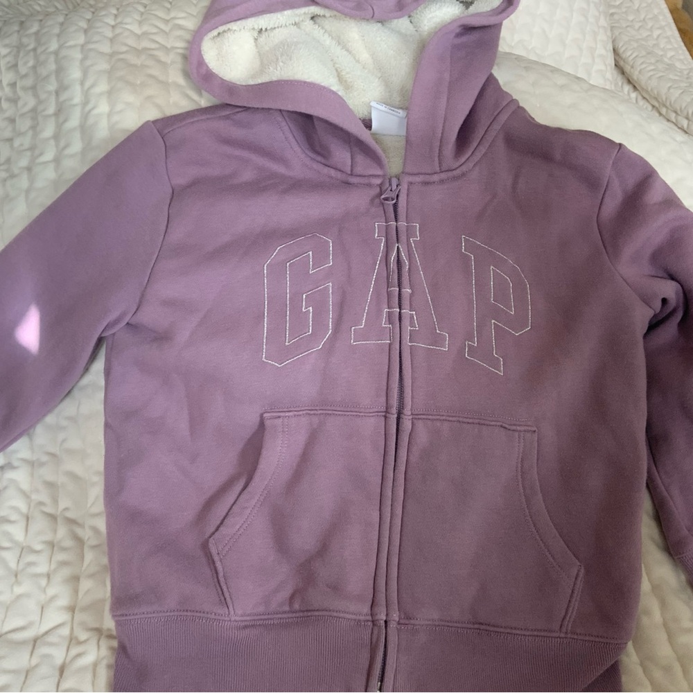 GAP Girls Lavender Zip-Up Hoodie